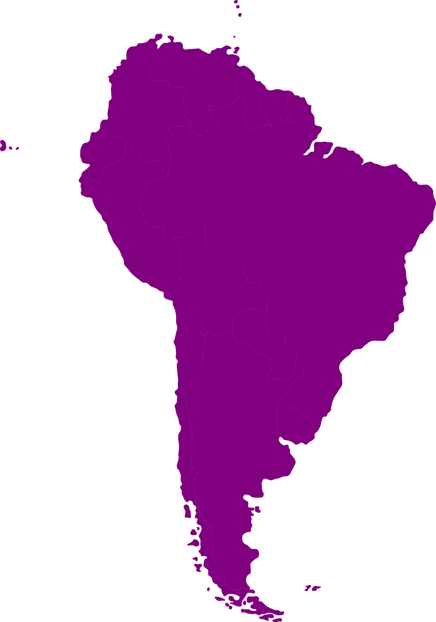 Picture Library Stock American Continent Big Image - South America Clipart - Png Download (1683x2400), Png Download