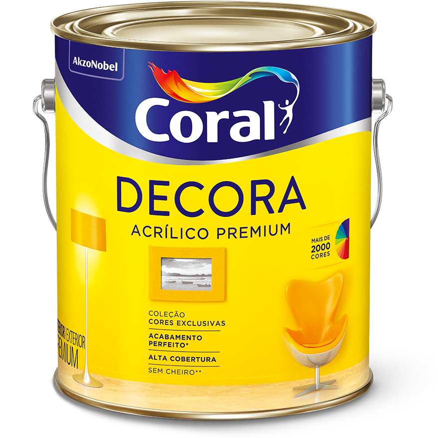 Lata Decora Final - Coral Decora Branco Gelo Clipart (1600x900), Png Download