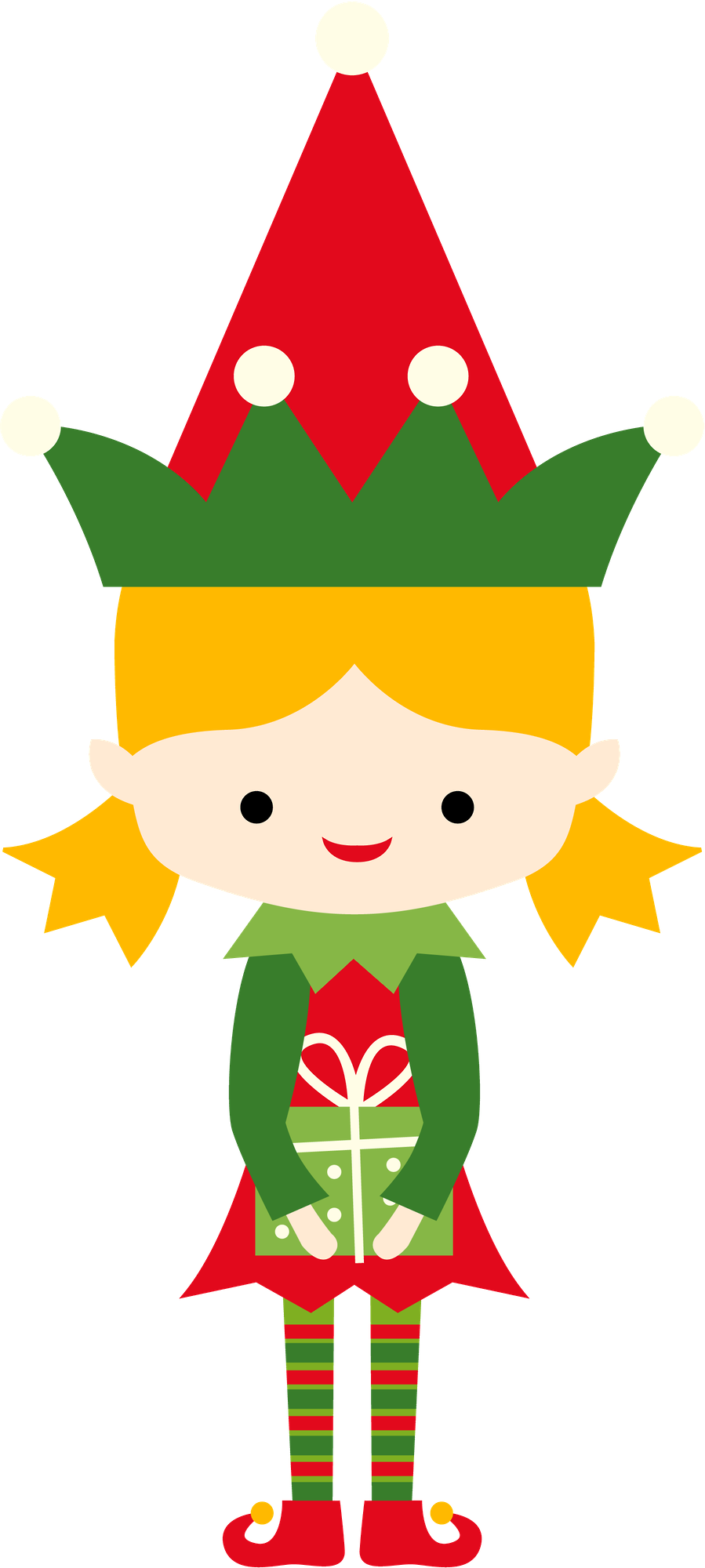 899 X 2000 2 - Christmas Girl Elf Clipart - Png Download (899x2000), Png Download