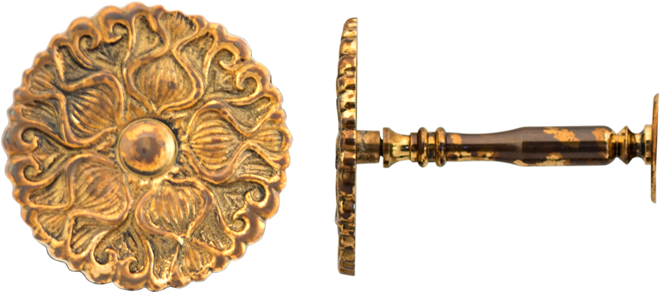 Ornate Filigree Holdbacks Brass - Sword Clipart (1024x768), Png Download