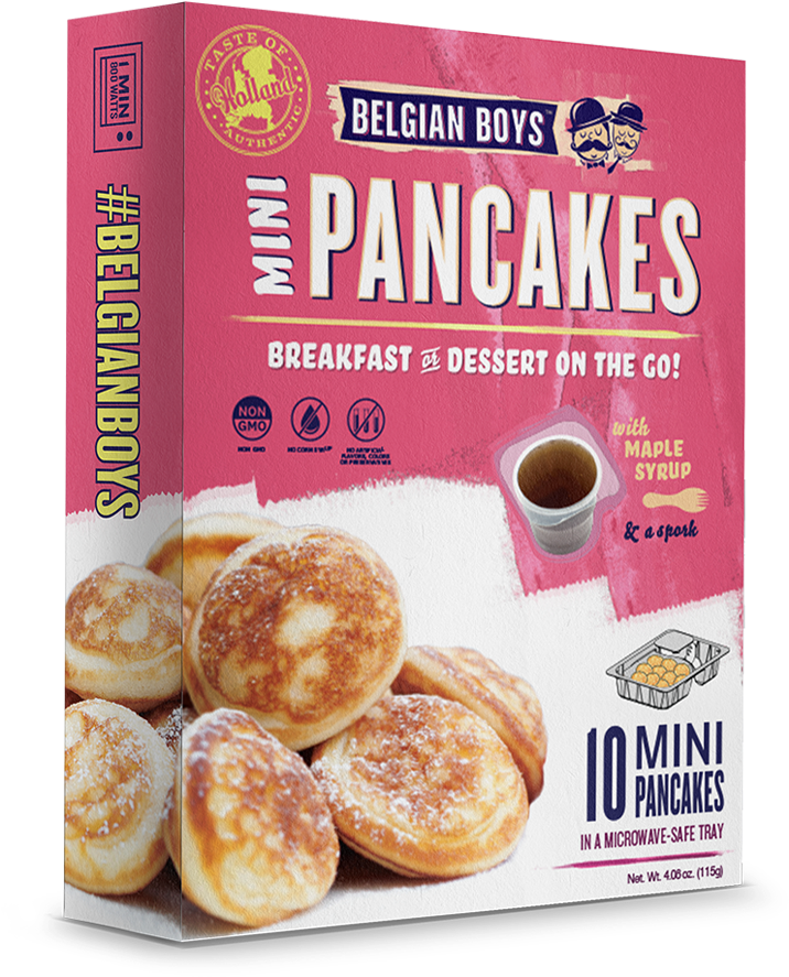 On The Go - Belgian Boys Mini Pancakes Clipart (1000x1000), Png Download