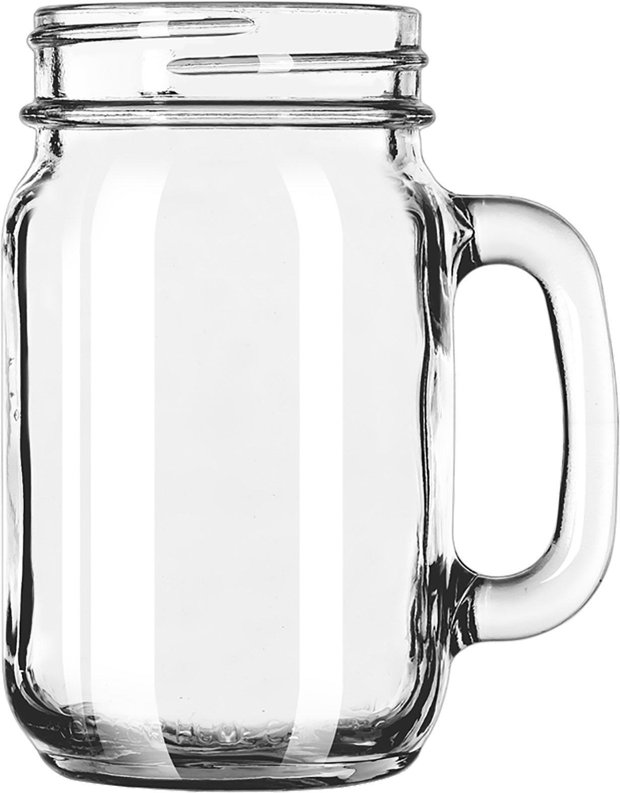 Drinking Mason Jar 16 Oz - Jug Clipart (1231x1575), Png Download
