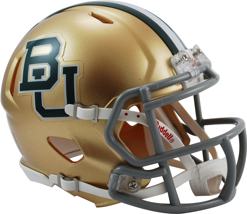 Baylor Speed Mini Helmet - Baylor University Football Helmet Clipart (900x812), Png Download