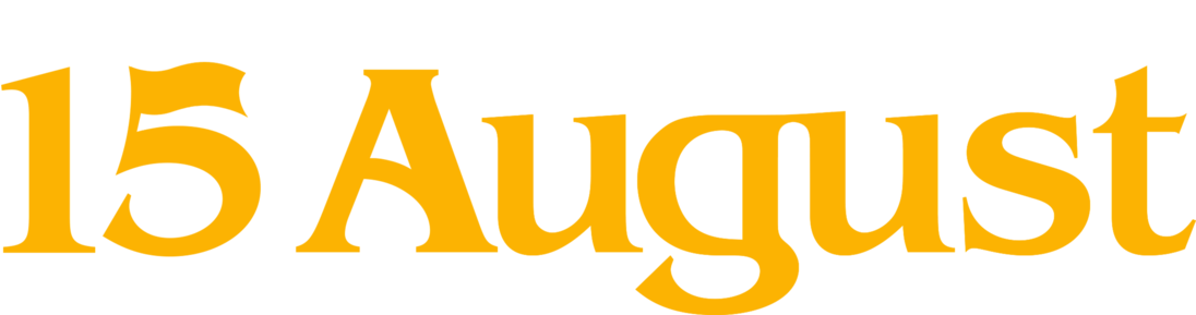 15 August - Graphic Design Clipart (1280x288), Png Download