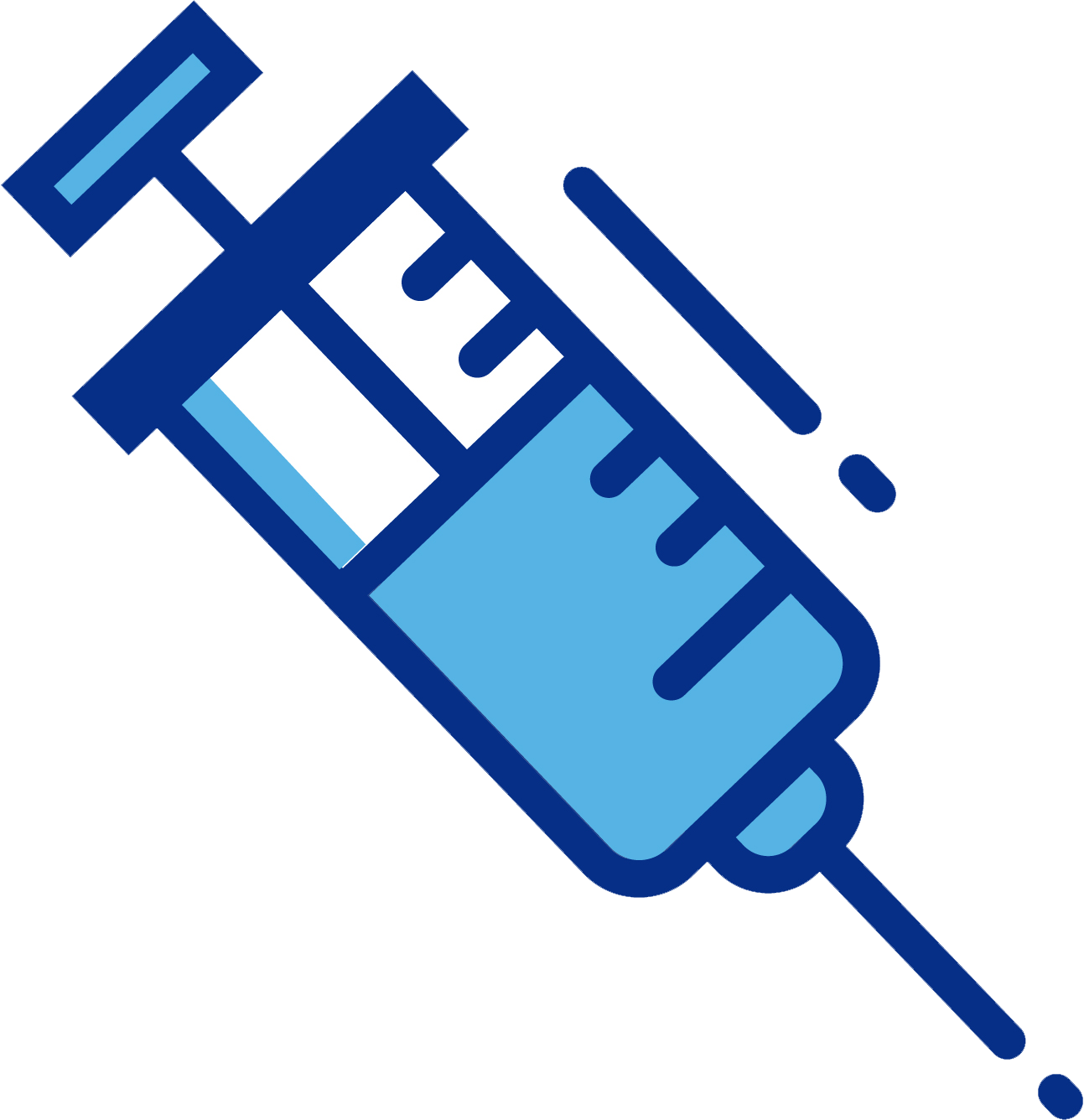 Graphic Library Stock Pill Clipart Syringe - Injection Clipart Blue - Png Download (1293x1336), Png Download