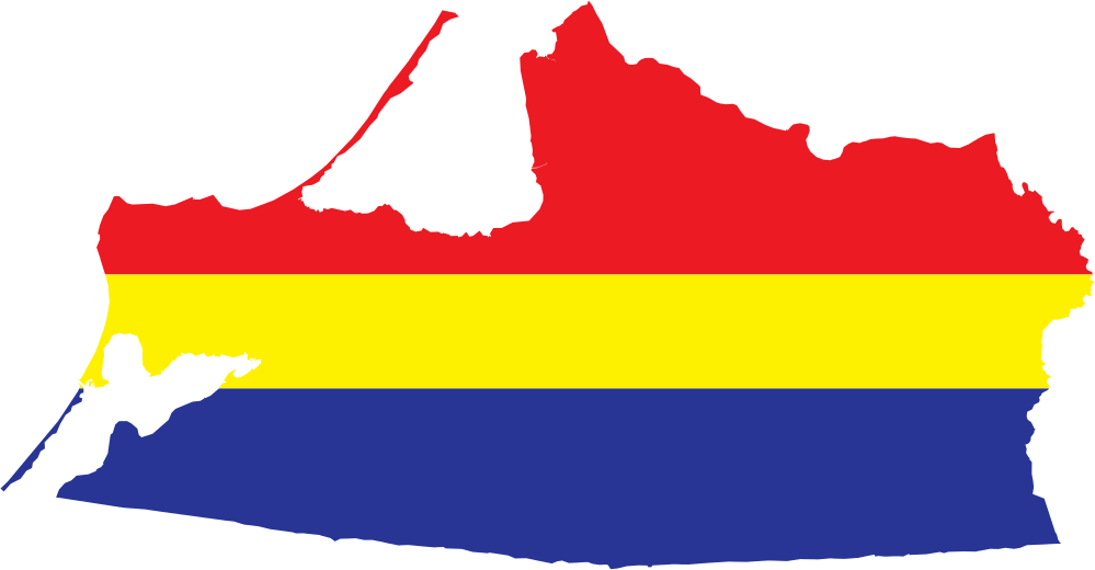 2013 May 11 Flagartist - Kaliningrad Flag Map Clipart (999x520), Png Download