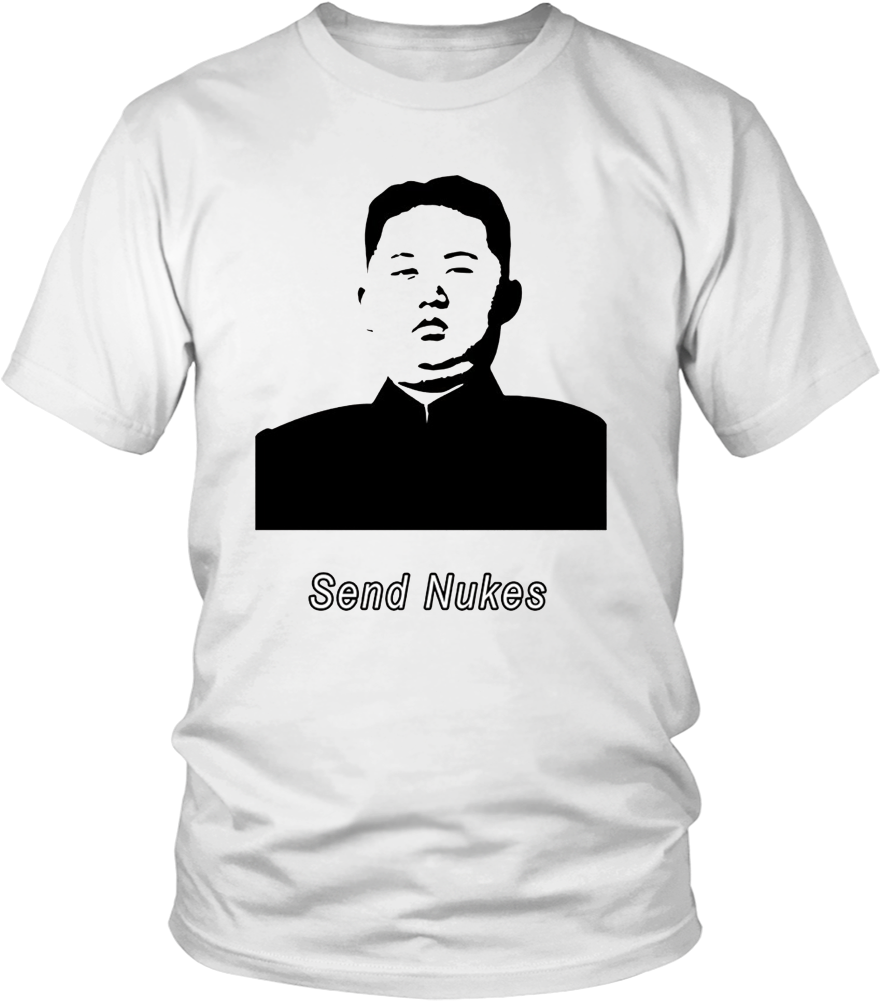 Fc9cb 4de15 Send Nukes Kim Jong Un Meme T-shirt Teefim - But Can You Do This T Shirt Clipart (1000x1000), Png Download
