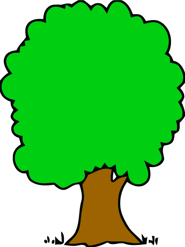 Malachite Green Big Tree Clipart Png - Tree Clip Art Transparent Png (625x834), Png Download
