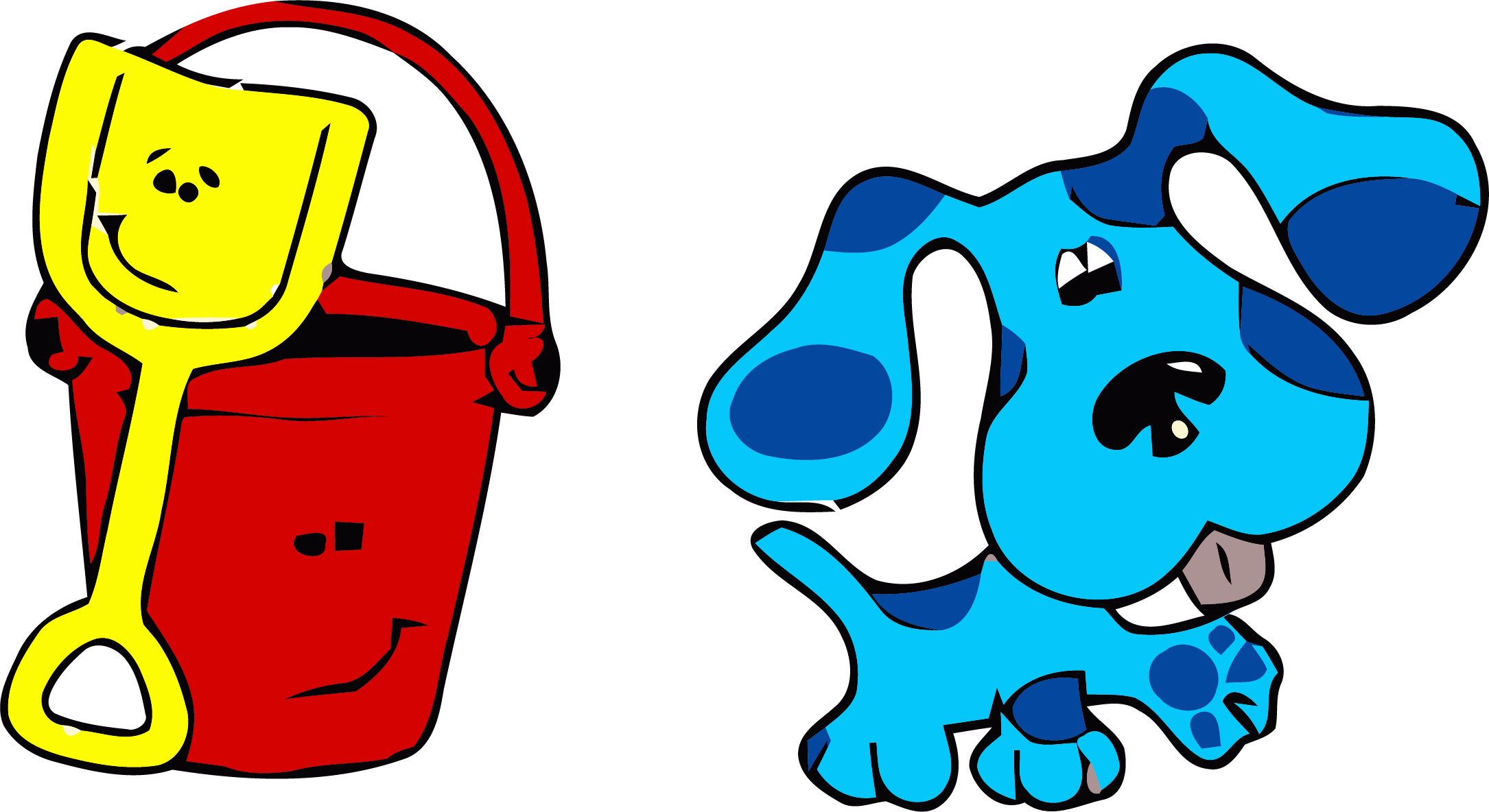 Blue's Clues Clip Art Bucket Clipart Png - Blues Clues Clipart Transparent Png (2170x1184), Png Download