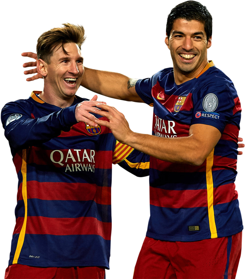 Lionel Messi & Luis Suarez Render Clipart (801x911), Png Download