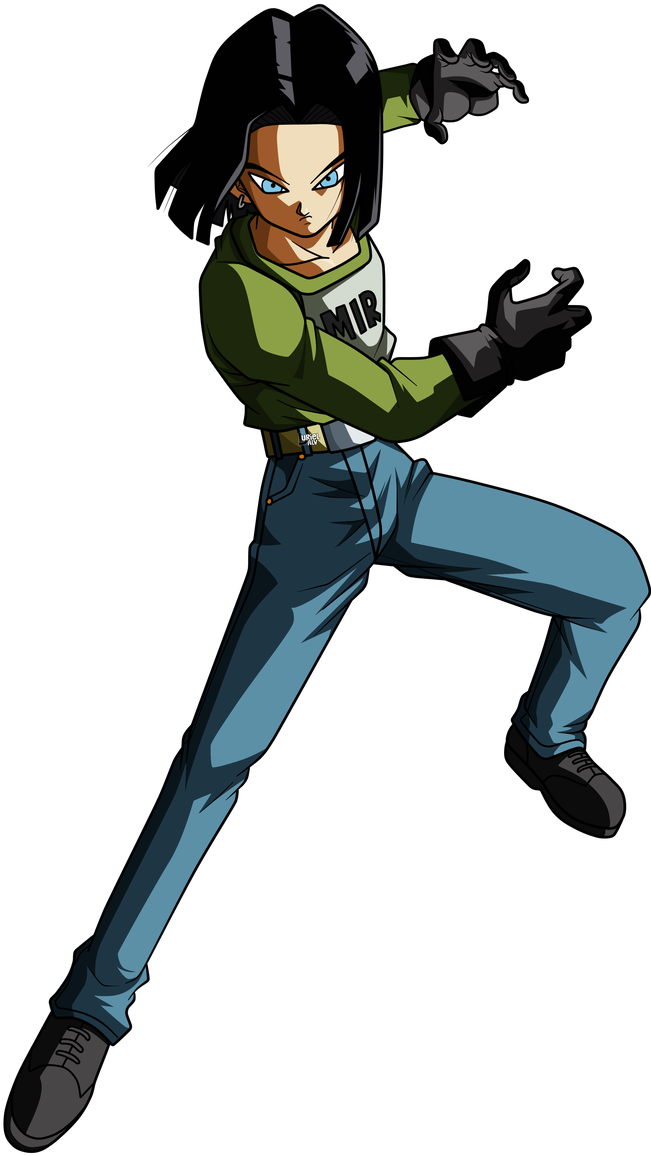 Numero 17 By Urielalv - Numero 17 Dragon Ball Super Png Clipart (670x1192), Png Download