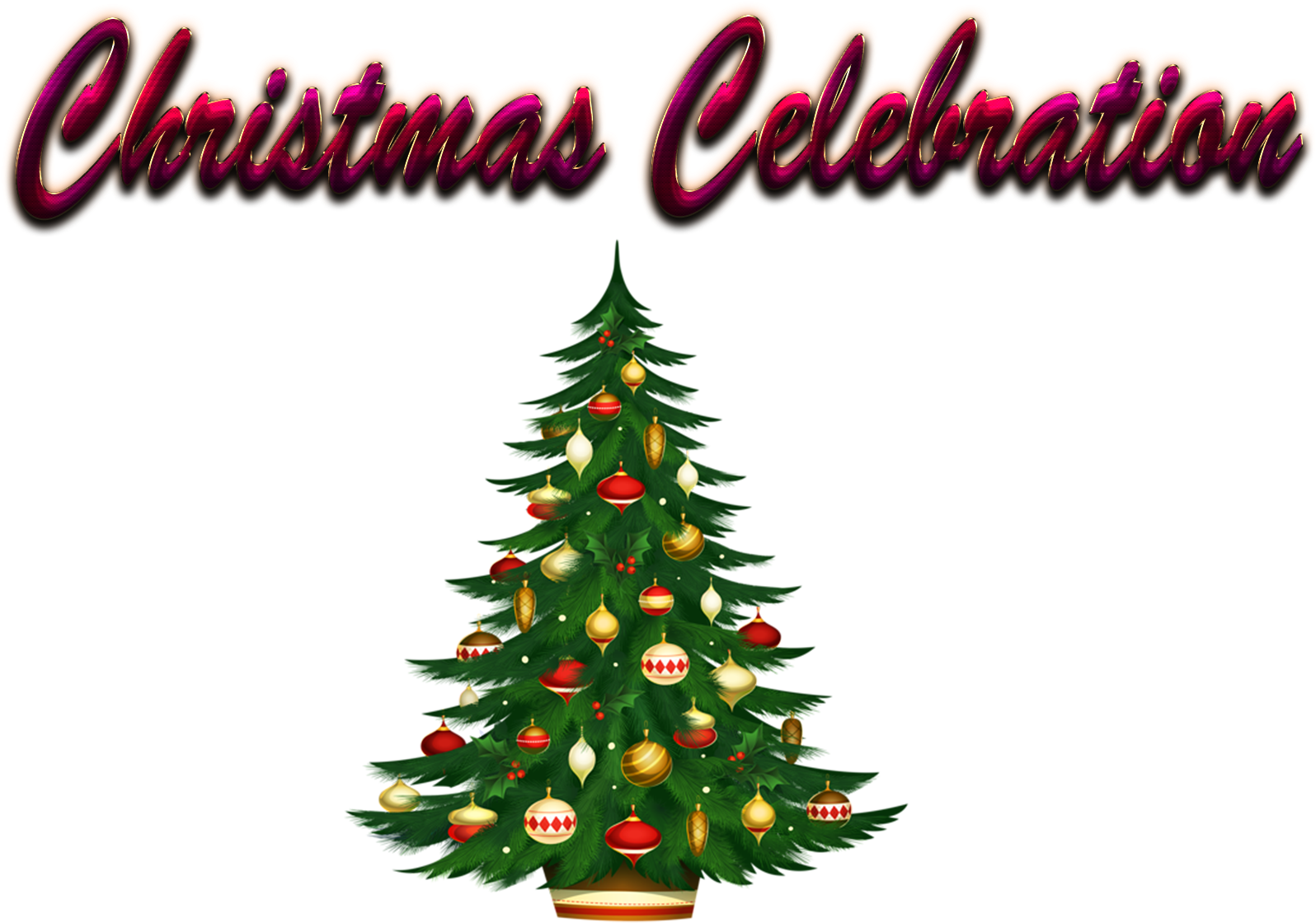 Merry Christmas Tree Clipart Png Download Large Size Png Image PikPng