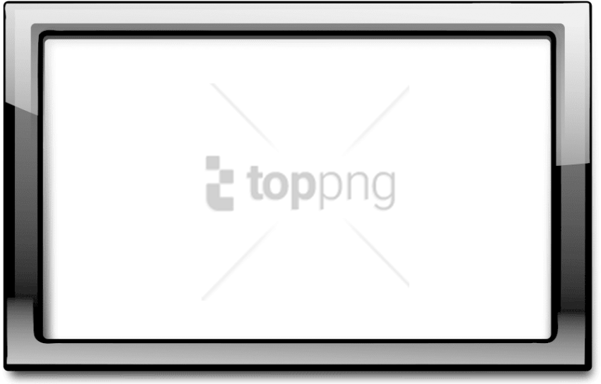 Free Png Black Frame Png Image With Transparent Background - Display Device Clipart (850x544), Png Download