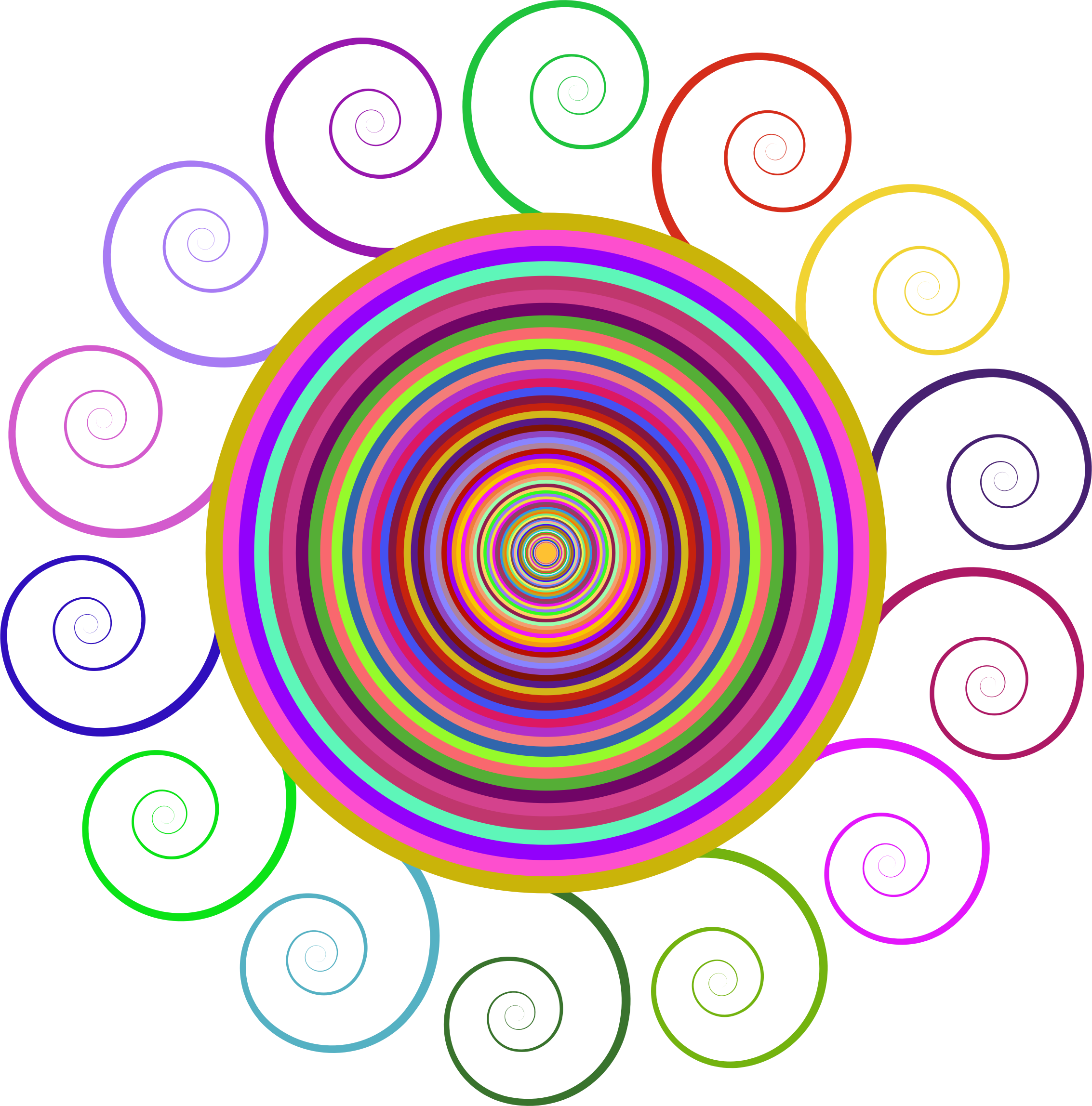 This Free Icons Png Design Of Abstract Spiral Circle Clipart (2266x2296), Png Download