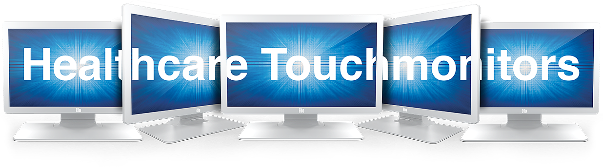 Elo Touchscreen Monitors For Healthcare - Computer Monitor Clipart (1235x361), Png Download