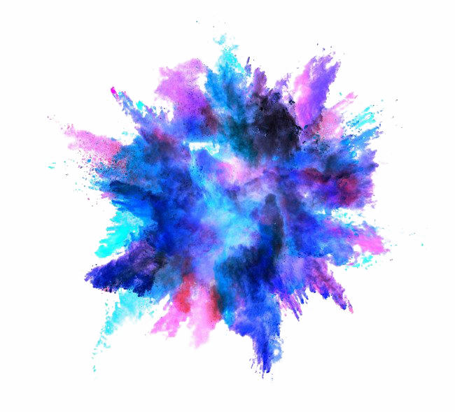 Color Png Photos - Color Powder Explosion Png Clipart (650x589), Png Download