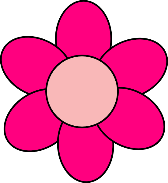 Pink Flower Svg Clip Arts 552 X 600 Px - Png Download (552x600), Png Download