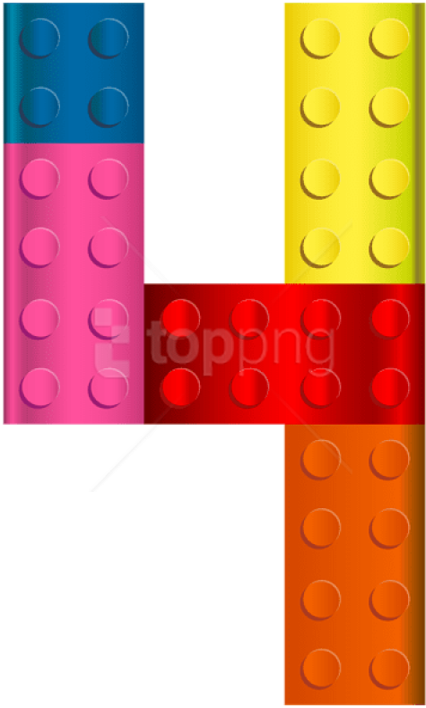 Free Png Lego Number Four Png Images Transparent - Lego Number 4 Clipart (480x800), Png Download
