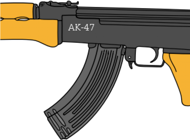 Machine Gun Clipart Ak 47 - Ranged Weapon - Png Download (640x480), Png Download