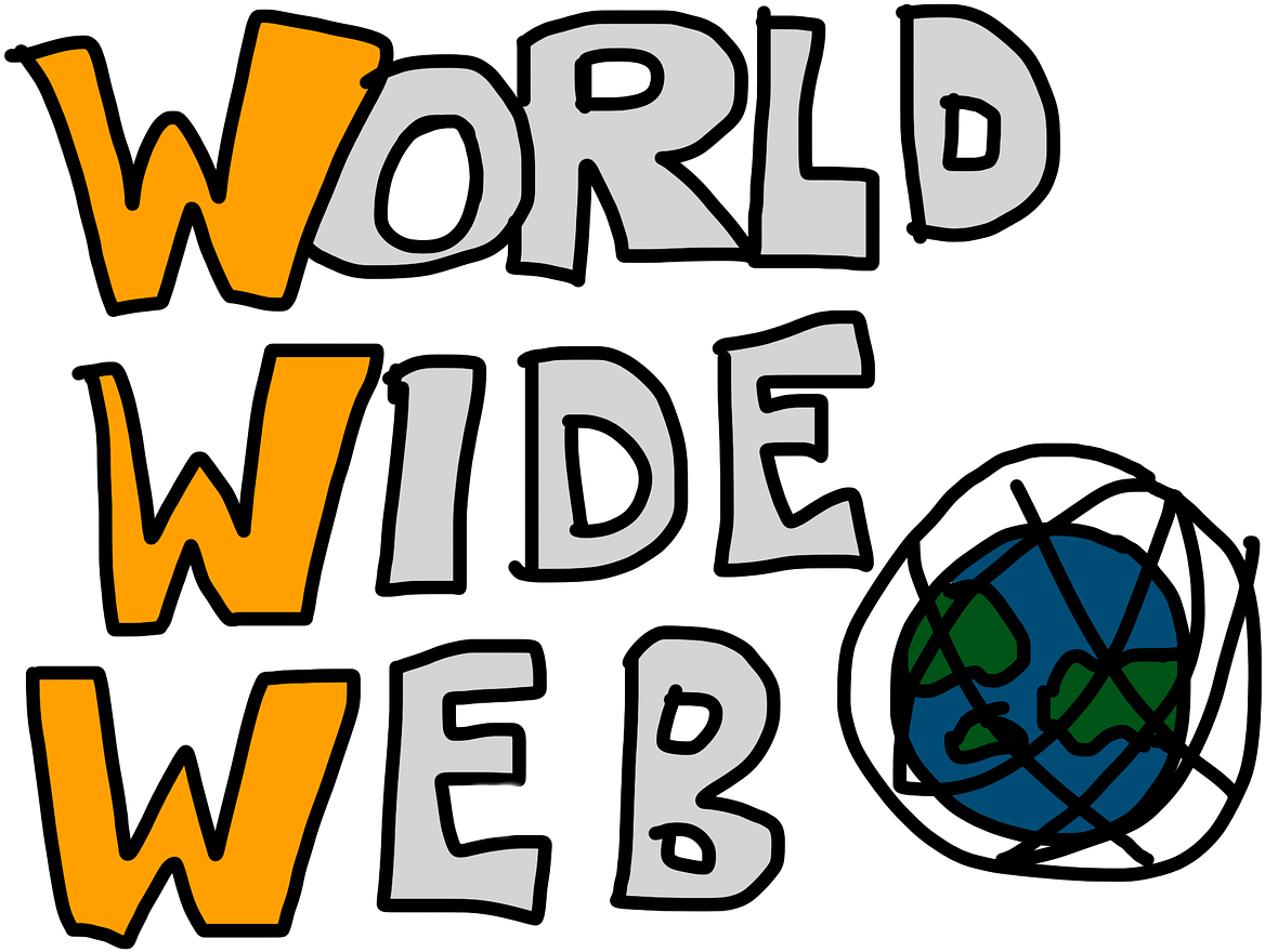 World Wide Web, Www, Lettering, World, Internet, Globe - World Wide Web Words Clipart (960x720), Png Download