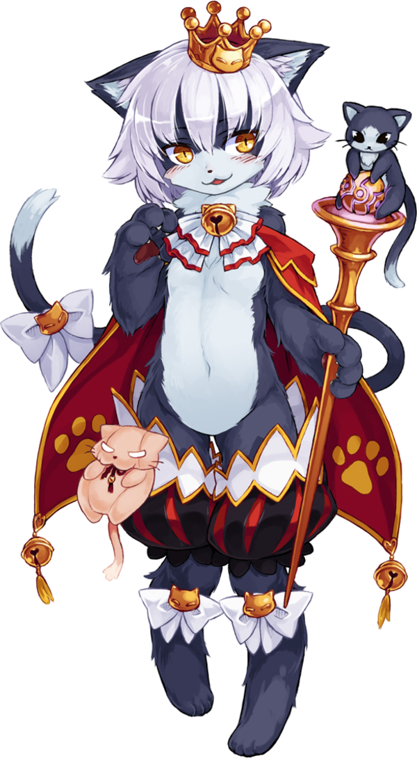 Cait Sith - Cait Sith Monster Girl Clipart (600x1090), Png Download