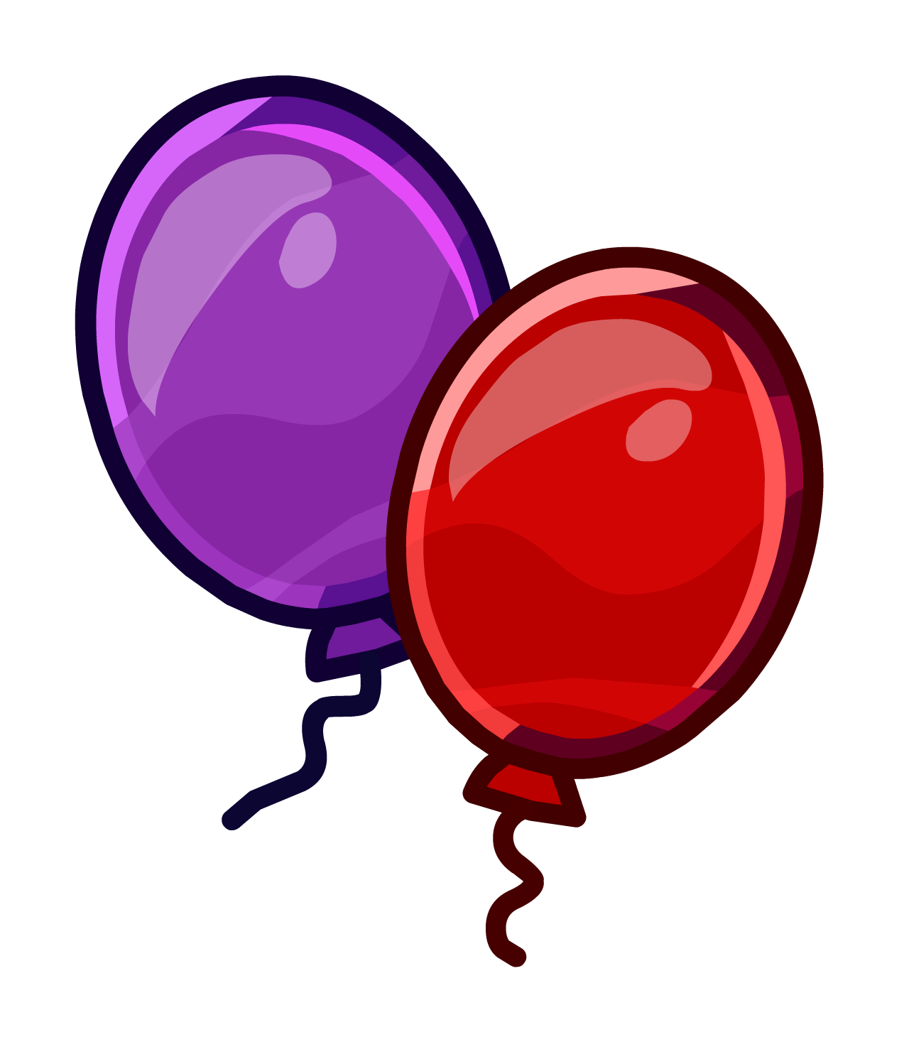 Anniversary Balloons Pin Icon - Club Penguin Balloons Clipart (1280x1491), Png Download