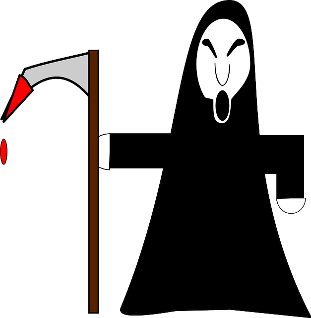 Halloween Reaper, Grim, Scythe, Hooded, Skull, Death, - Transparent Grim Reapers Clipart (627x640), Png Download