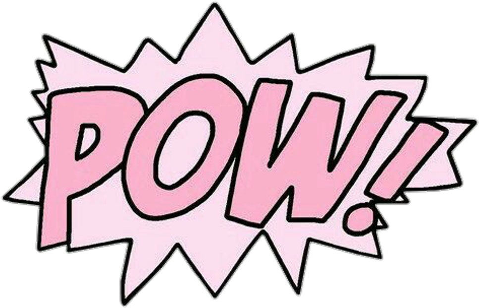 Pow Sticker - Pow Tumblr Png Clipart (1024x717), Png Download