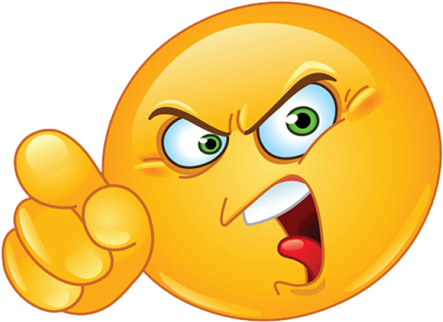Angry Emoji Clipart High Definition - Angry Pointing Emoji - Png Download (640x480), Png Download