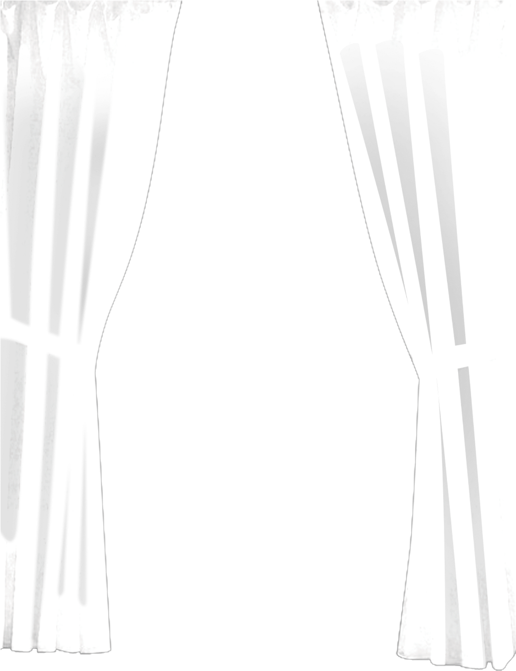 Curtain , Png Download - Monochrome Clipart (1025x1334), Png Download