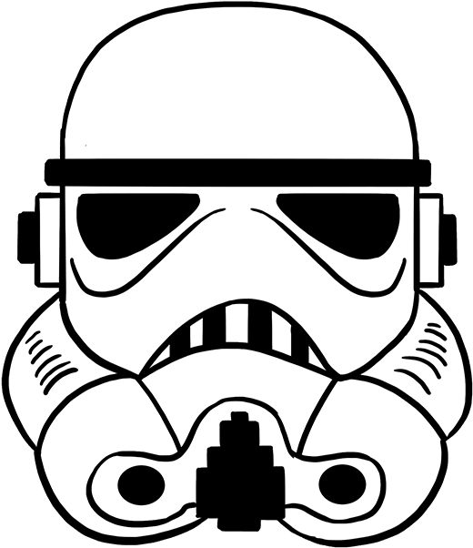 Stormtrooper Clipart Stormtrooper Mask - Star Wars Stormtrooper Png Transparent Png (680x678), Png Download