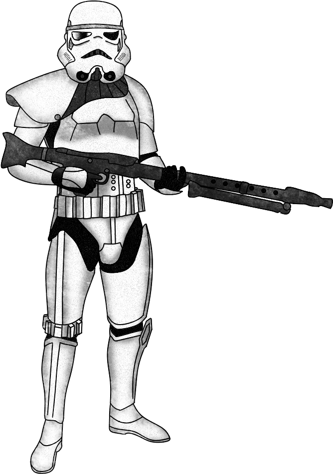 Stormtrooper Sergeant With Dlt - Star Wars Chimaera Trooper Clipart (800x979), Png Download