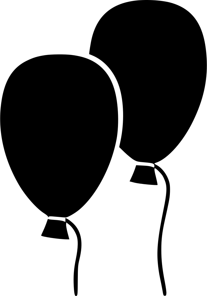 Balloon Party Balloons Comments - Balloon Party Black Clipart (686x980), Png Download