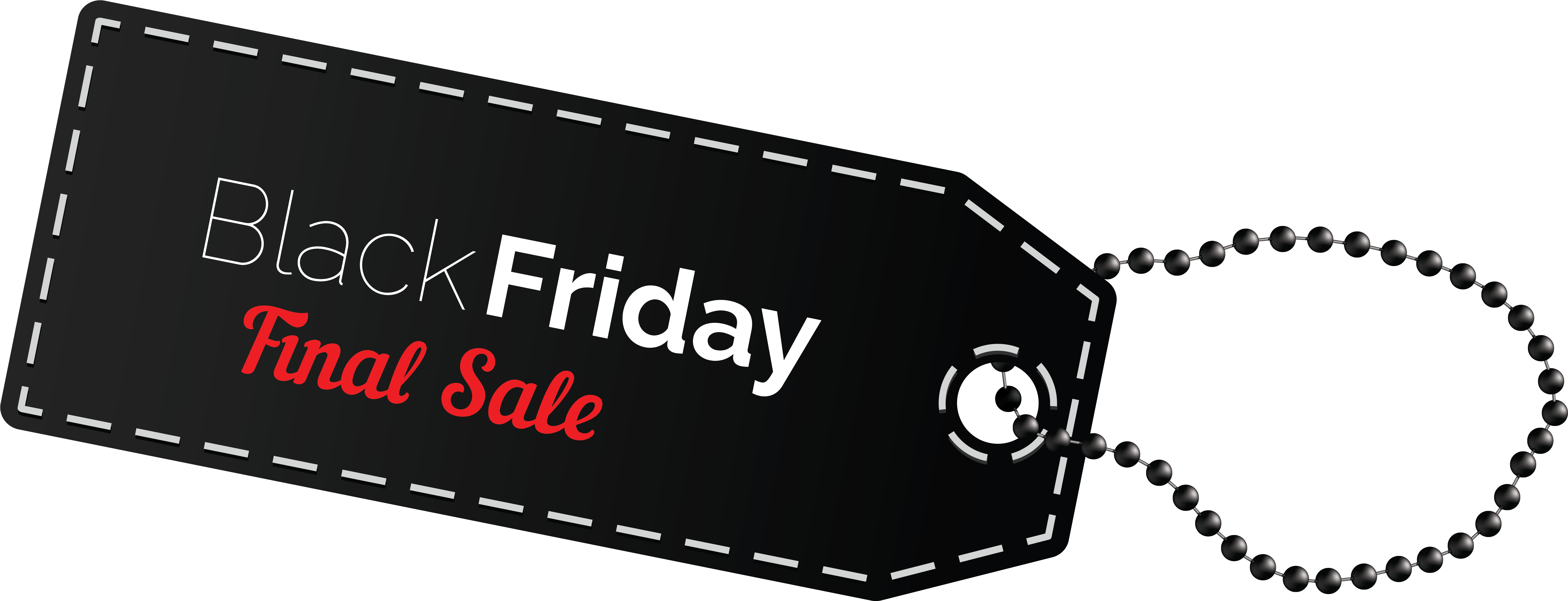 Black Friday Final Sale Off Tag Png Clipart Image - Black Friday 75 Off Transparent Png (5894x2350), Png Download