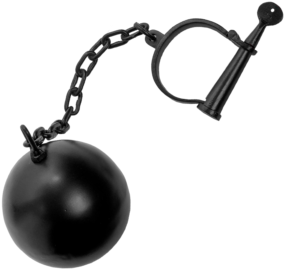 1000 X 1000 14 - Ball And Chain Png Clipart - Large Size Png Image - PikPng...