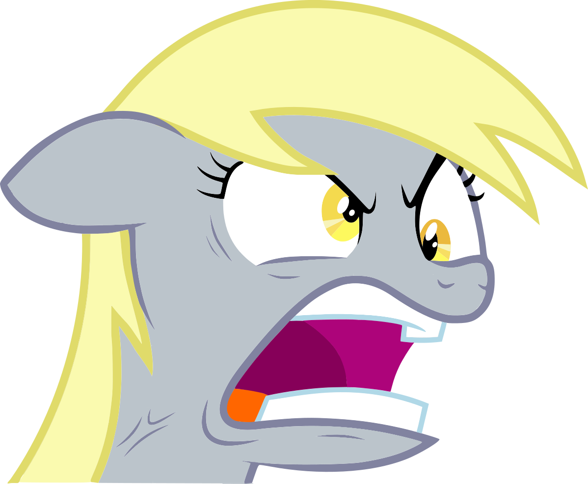 Derpy Hooves Pony Yellow Nose Facial Expression Mammal - Cartoon Clipart (1198x986), Png Download
