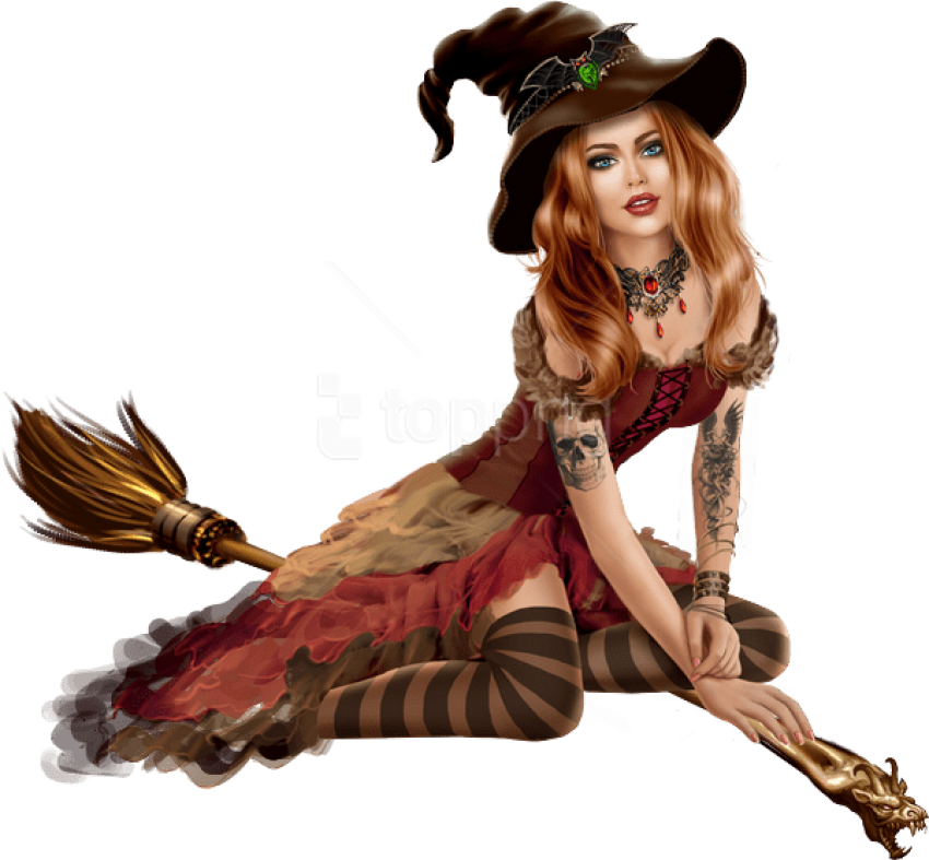 Free Png Download Witch Png Images Background Png Images - Sexy Witch Png Clipart (850x787), Png Download