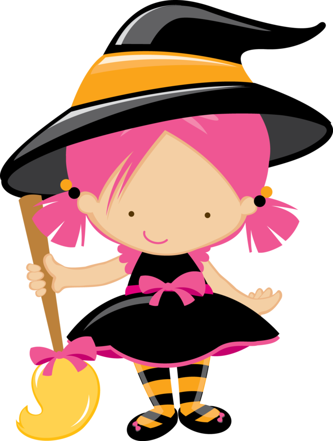 679 X 900 1 - Cute Halloween Witches Clipart - Png Download (679x900), Png Download