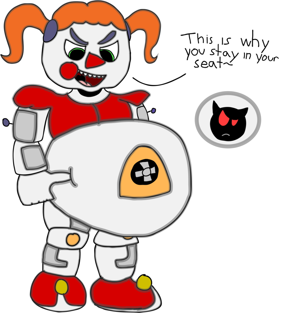 Obey The Baby By Undernom - Fnaf Sister Location Vore Clipart (923x1011), Png Download