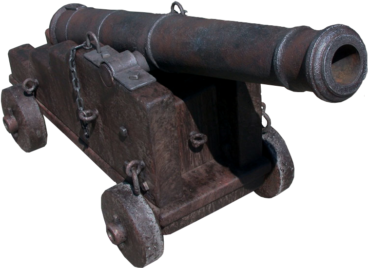 Ship Cannon Png - Cannon Weapon Png Clipart (930x620), Png Download