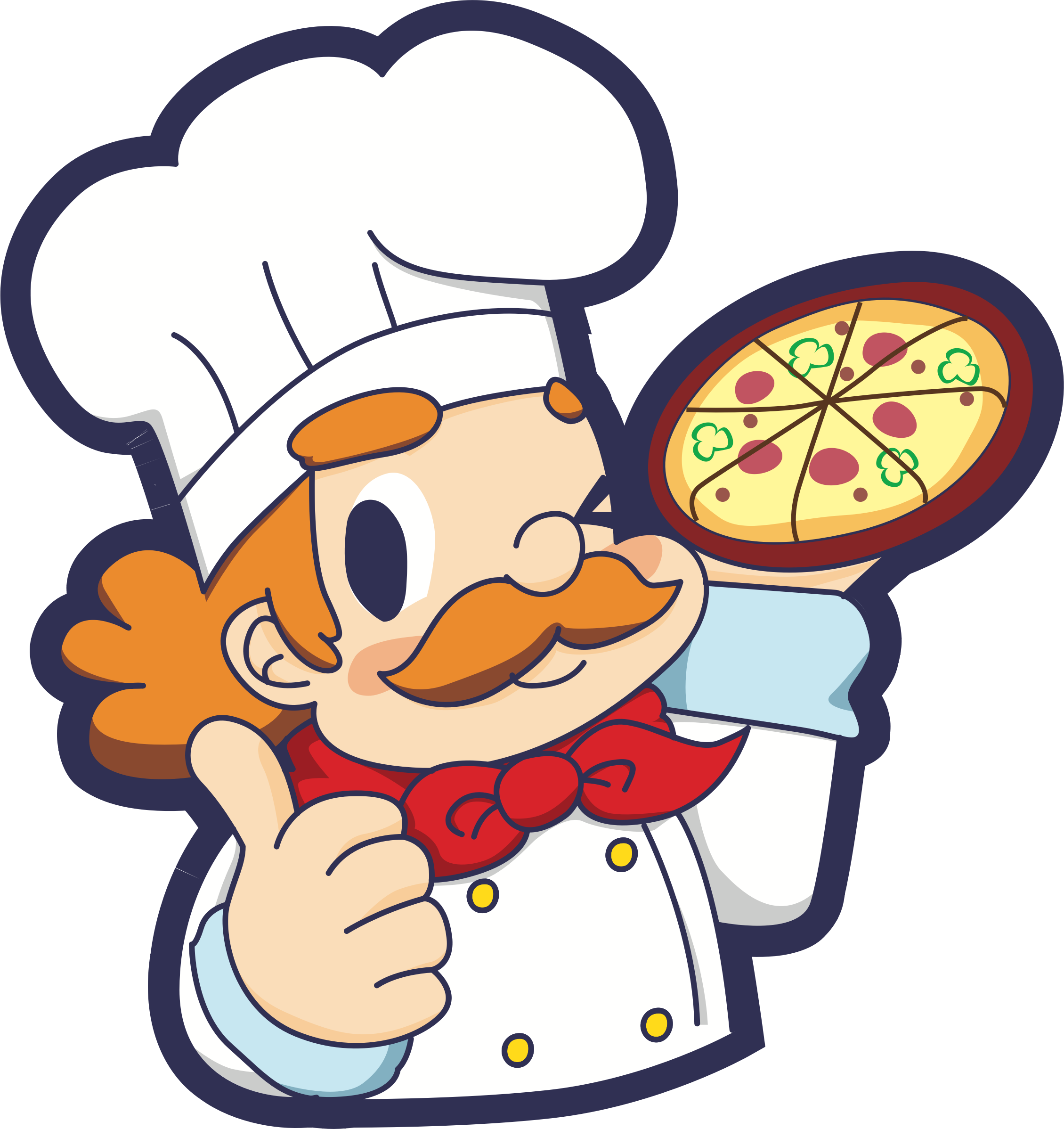 Vector Big Image Png - Chef Clipart Transparent Png (2259x2396), Png Download