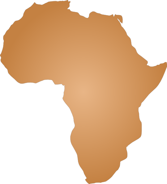 Small - Africa Map Outline Png Clipart (540x596), Png Download
