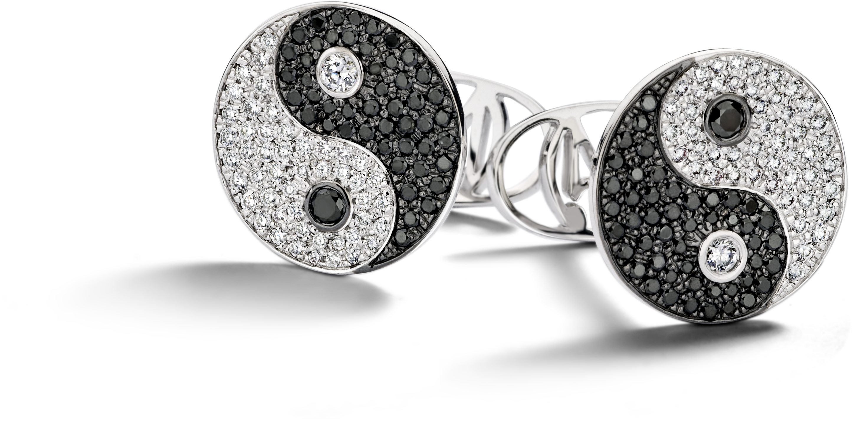 Yin And Yang - Earrings Clipart (3543x3543), Png Download