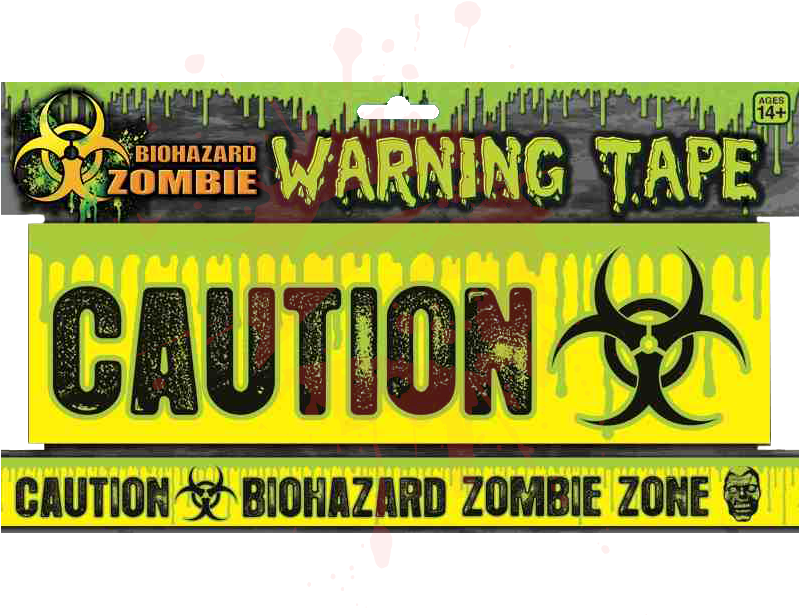 Zombie Caution Tape - Sign Clipart (798x798), Png Download