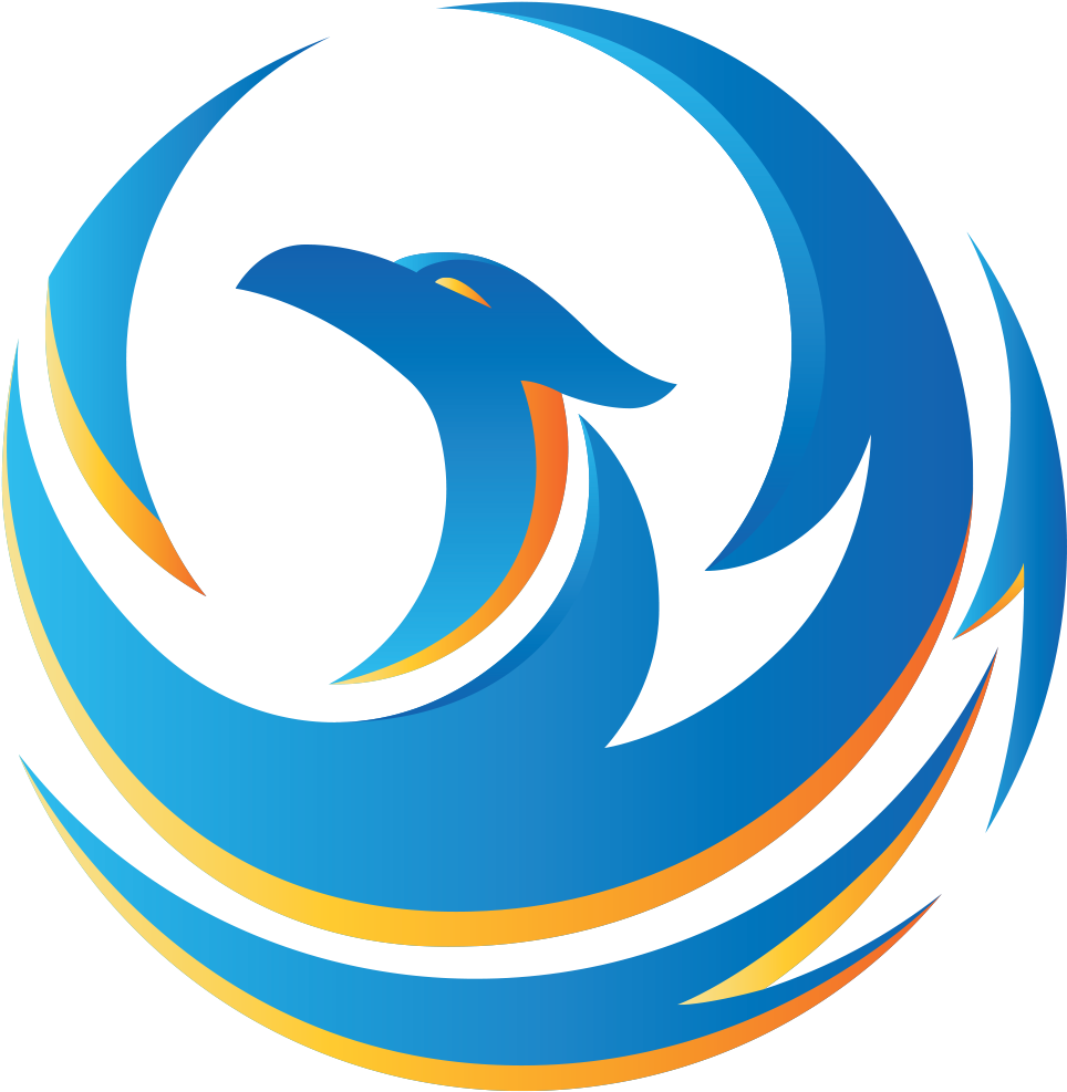 Blue Phoenix Branding Clipart (981x1002), Png Download