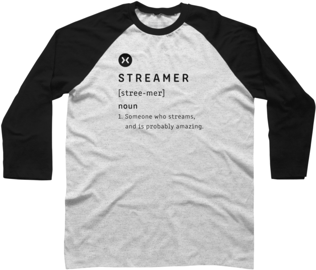 Streamer Baseball Tee $28 - Epic Shirt Clipart (650x650), Png Download