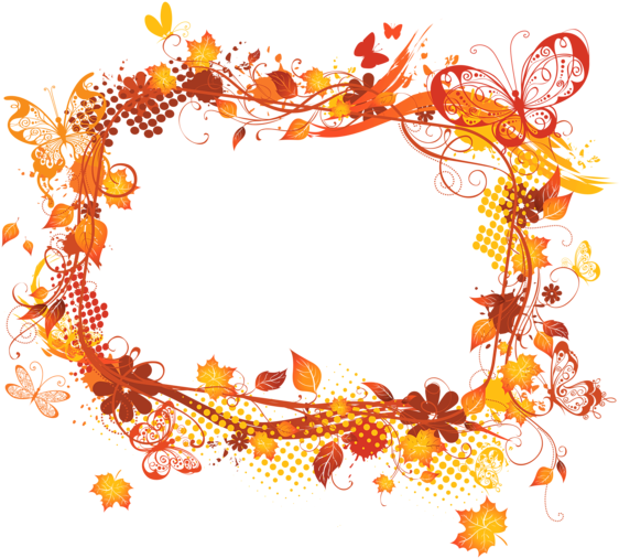 Autumn Frame Png Clipart (600x533), Png Download