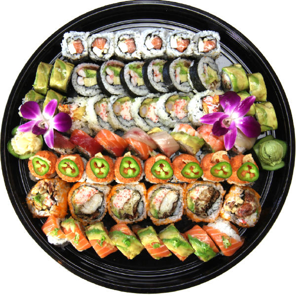 602 X 602 12 - Sushi Platter Png Clipart (602x602), Png Download