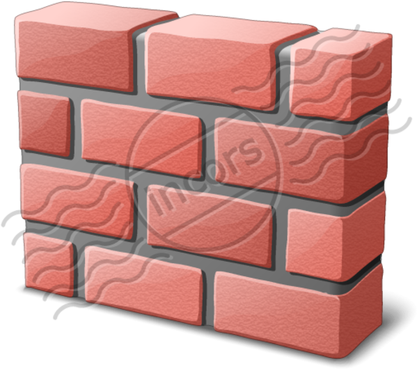 Vector Free Stock Brickwall Free Images At Clker Com - 3d Brick Wall Clipart - Png Download (600x600), Png Download