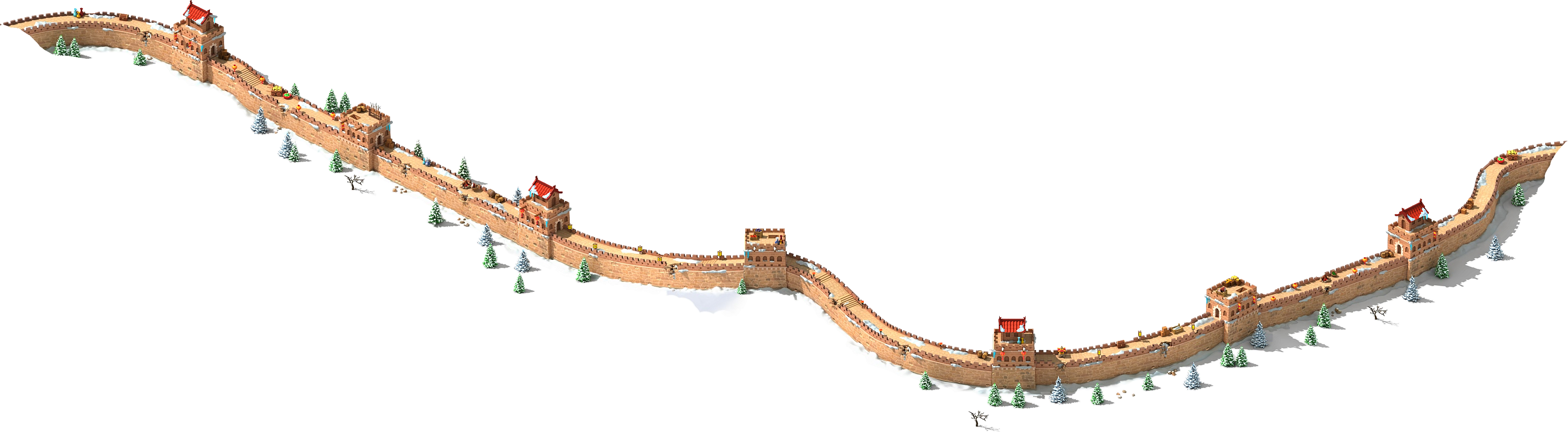 Great Wall Of China Png - Track Clipart (3093x853), Png Download